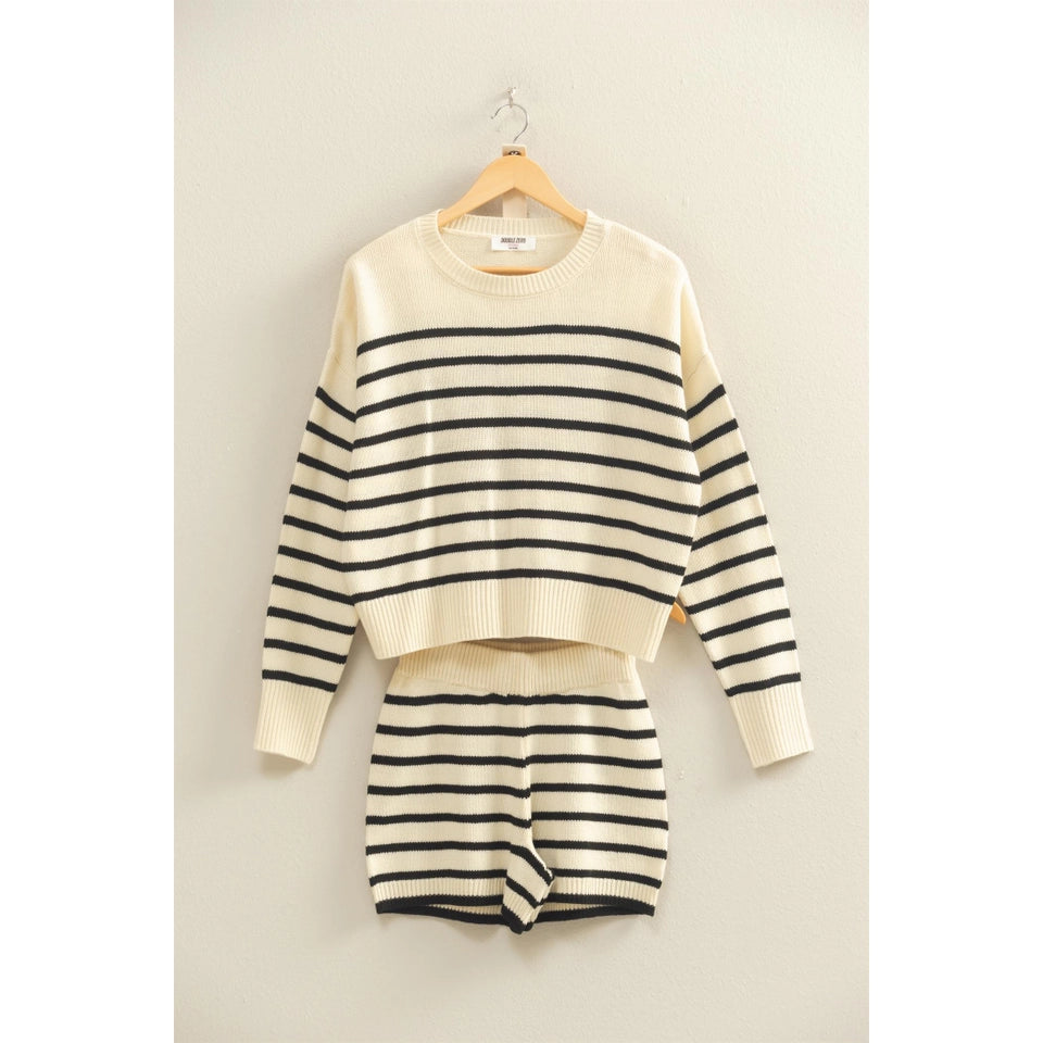 Striped Knit Set