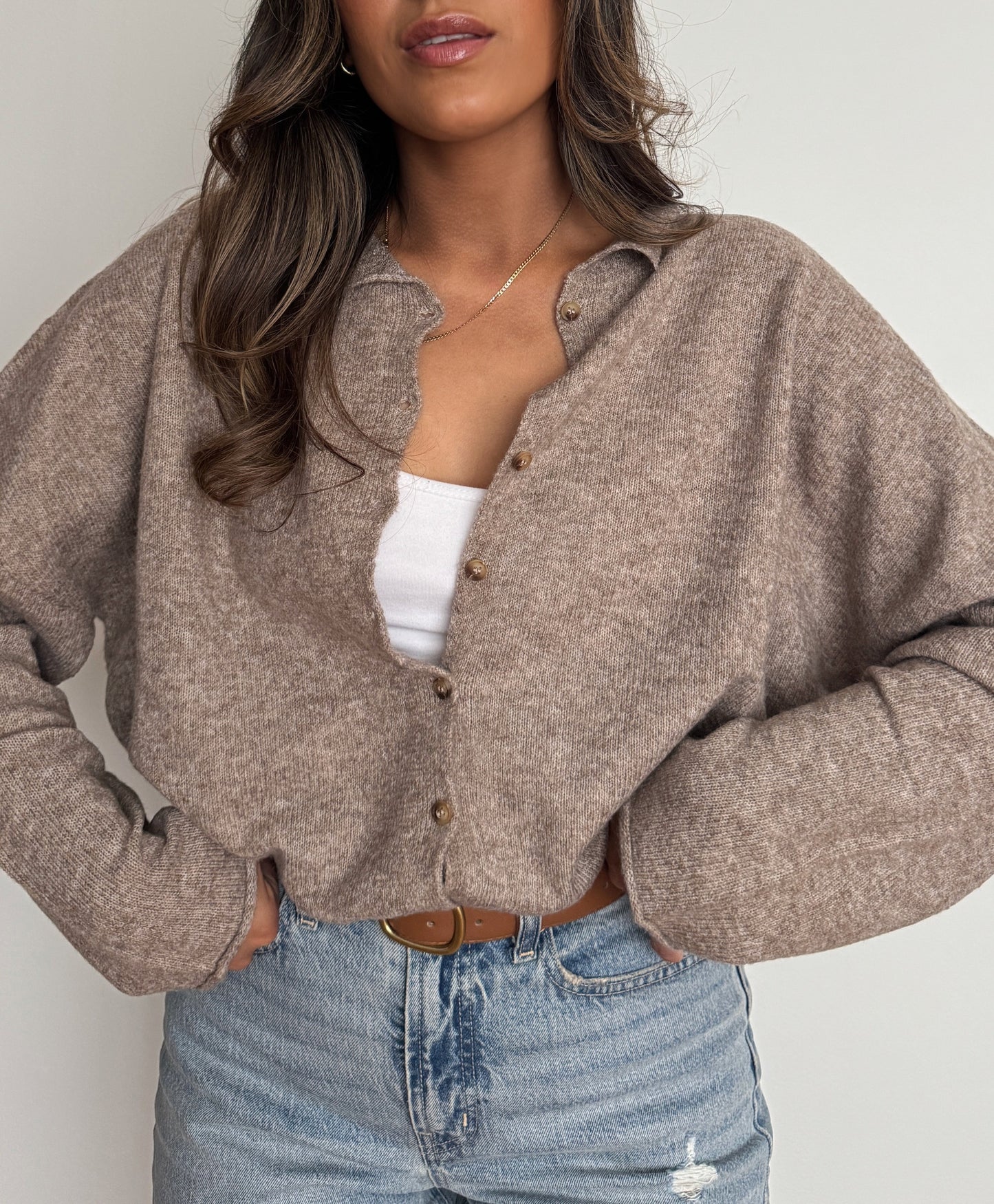 Mady Cardigan Taupe