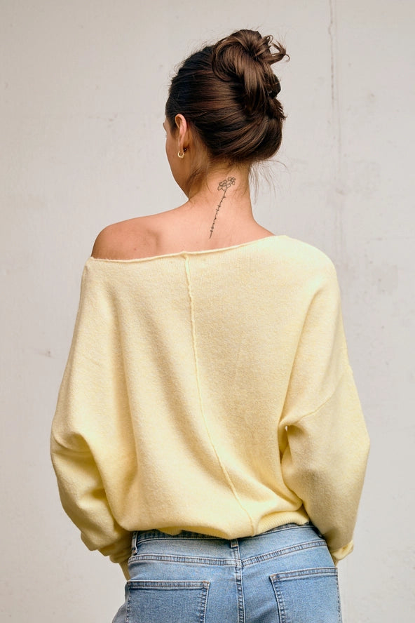 Spring Sweater - Butter Yellow