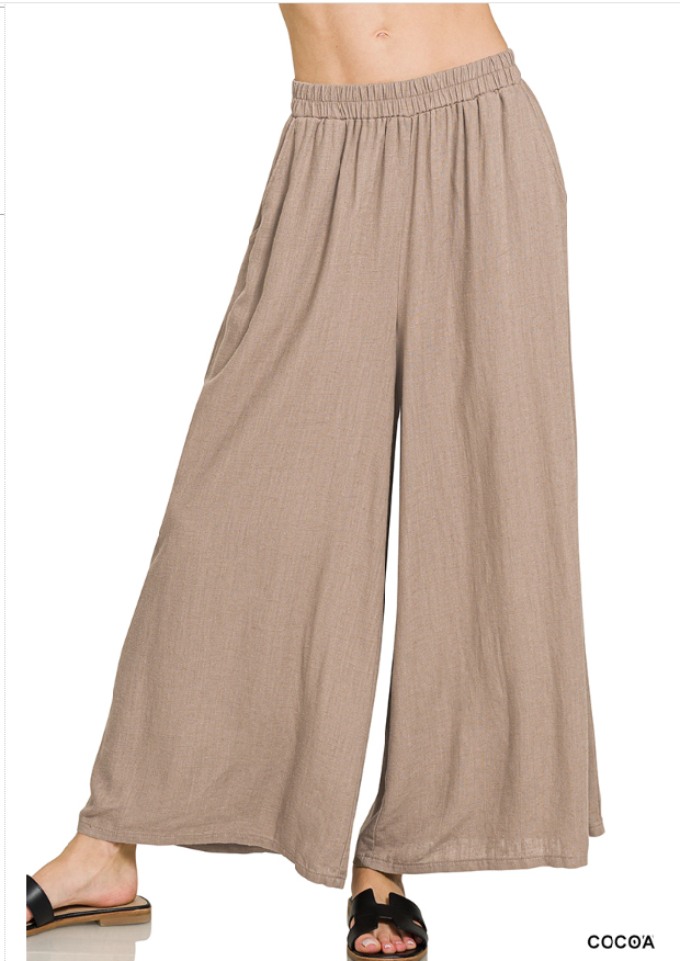 Malibu Linen Pant Cocoa