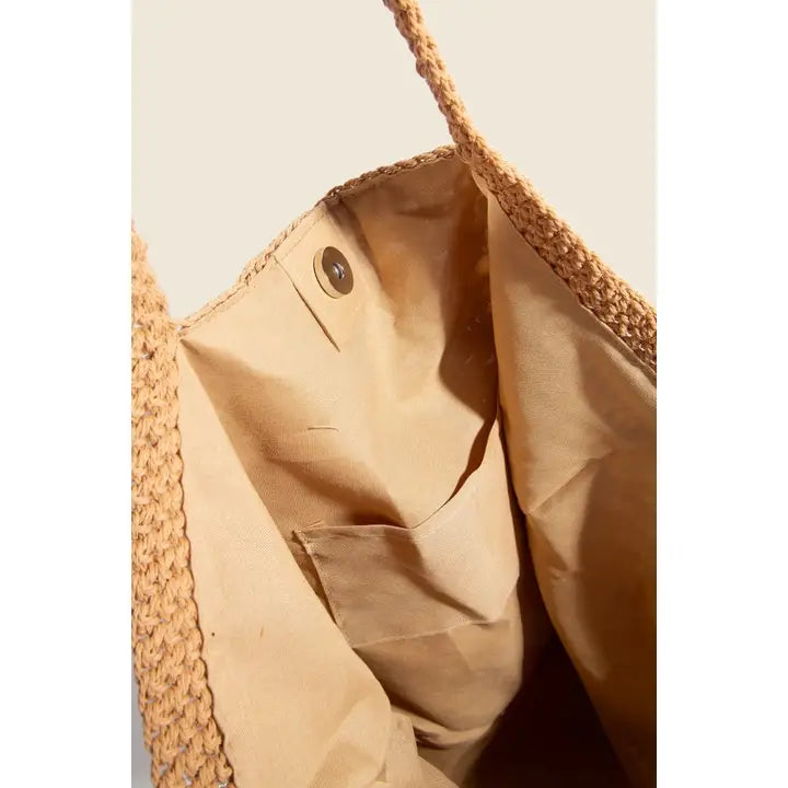 Sun Braided Tote Bag