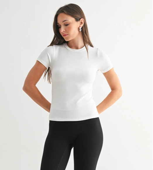 Ribbed Athleisure Top
