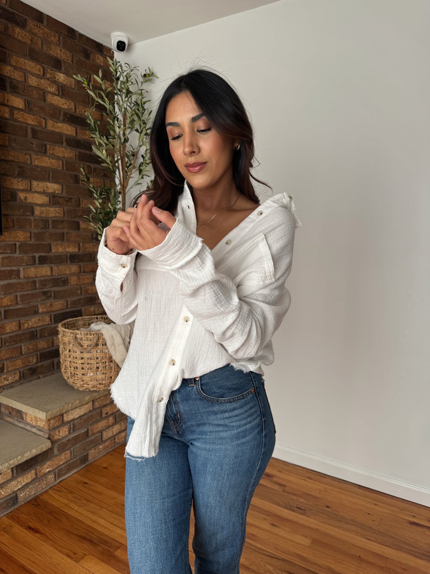 Lina Button Down (MULTIPLE COLORS)