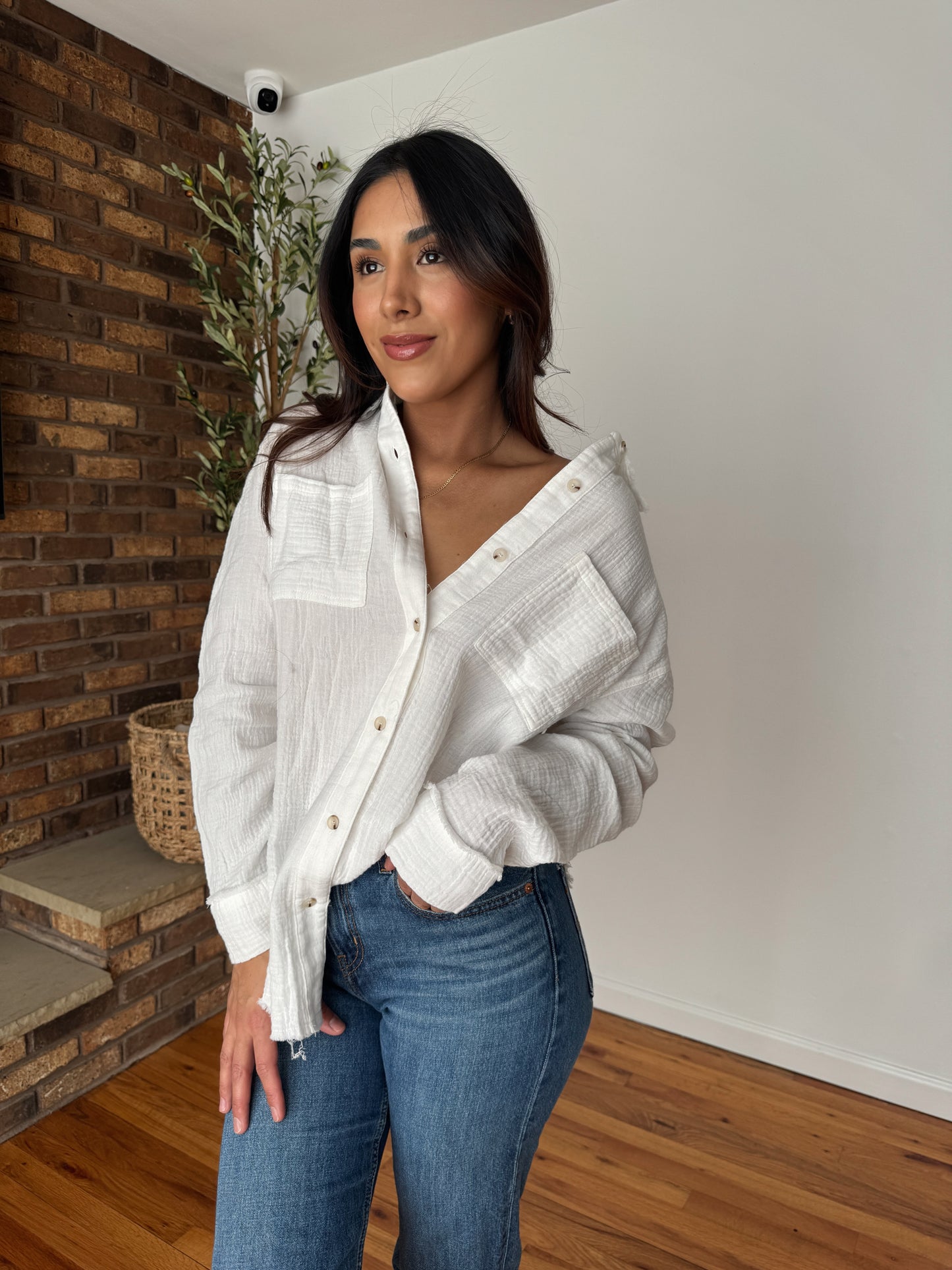 Lina Button Down (MULTIPLE COLORS)