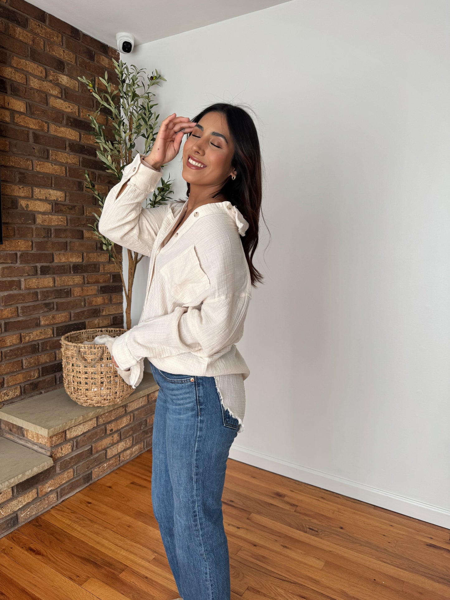 Lina Button Down (MULTIPLE COLORS)