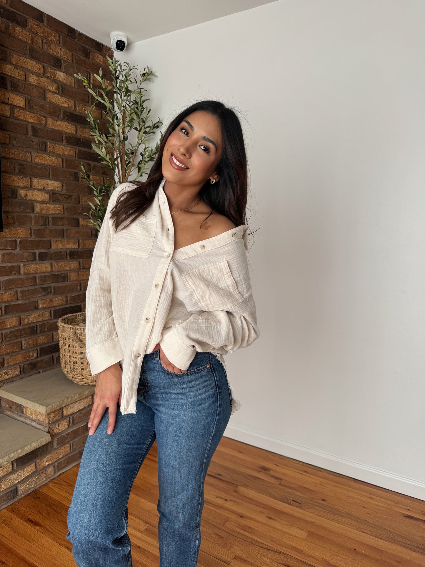 Lina Button Down (MULTIPLE COLORS)