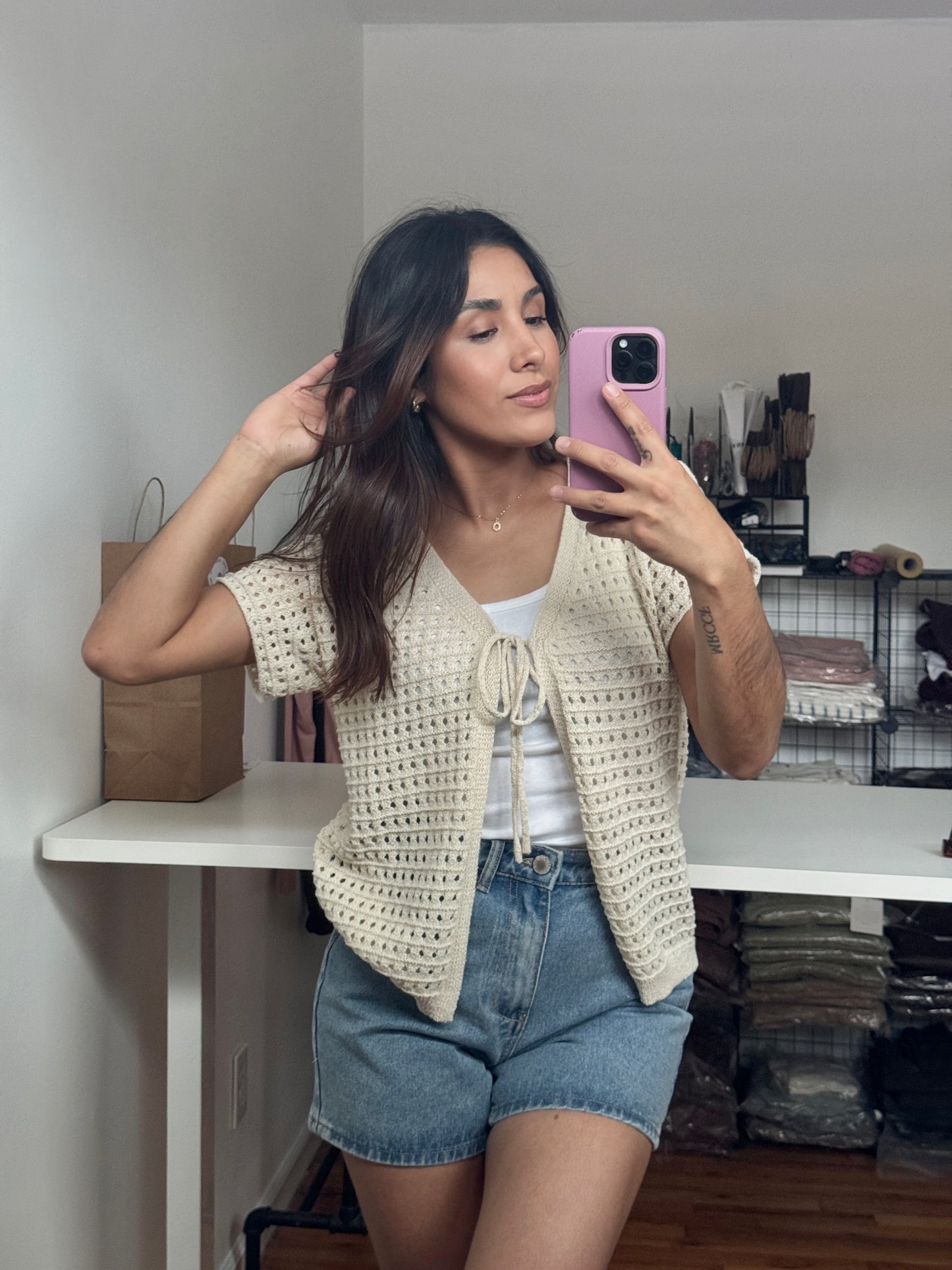 Molly Denim Mom shorts