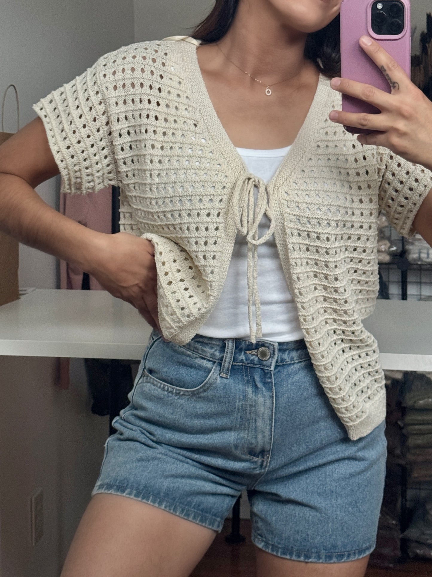 Molly Denim Mom shorts