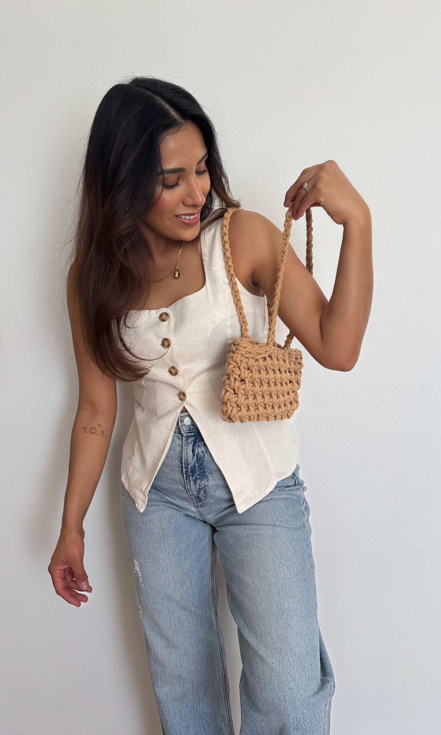 Capri Linen Split vest