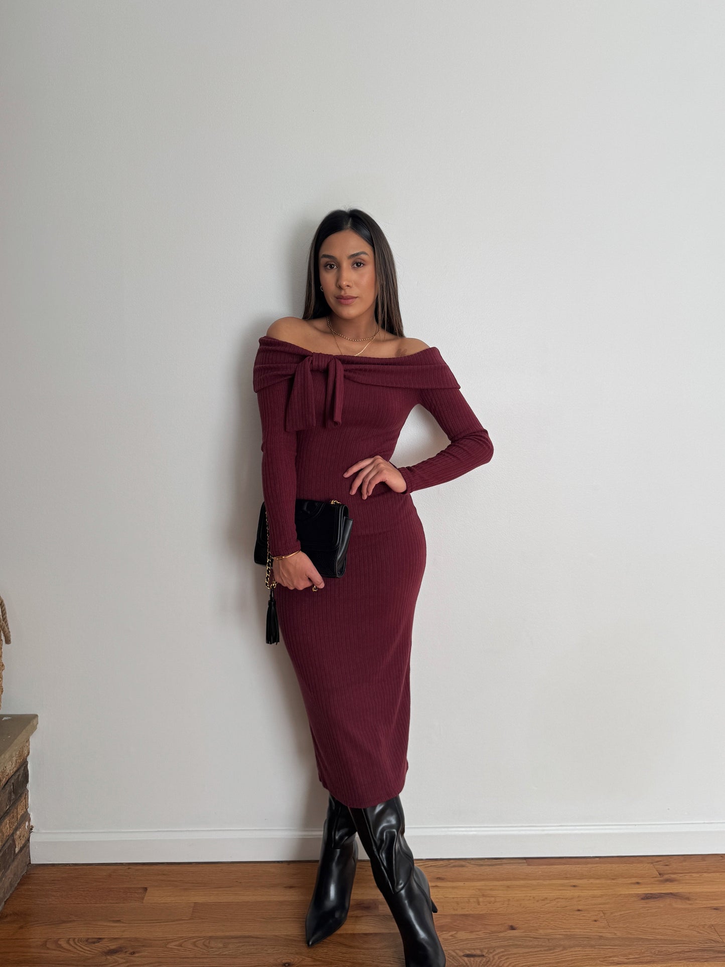 Bow Midi Dress