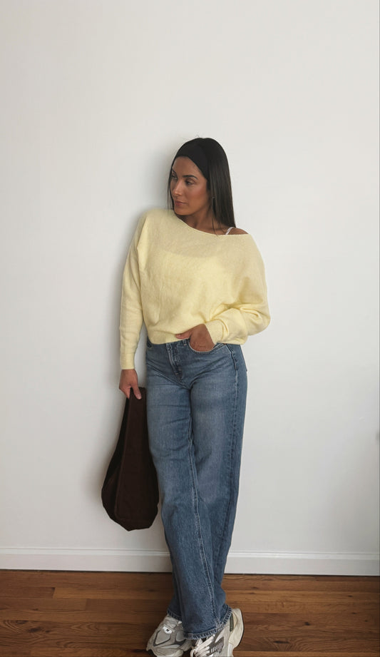 Spring Sweater - Butter Yellow