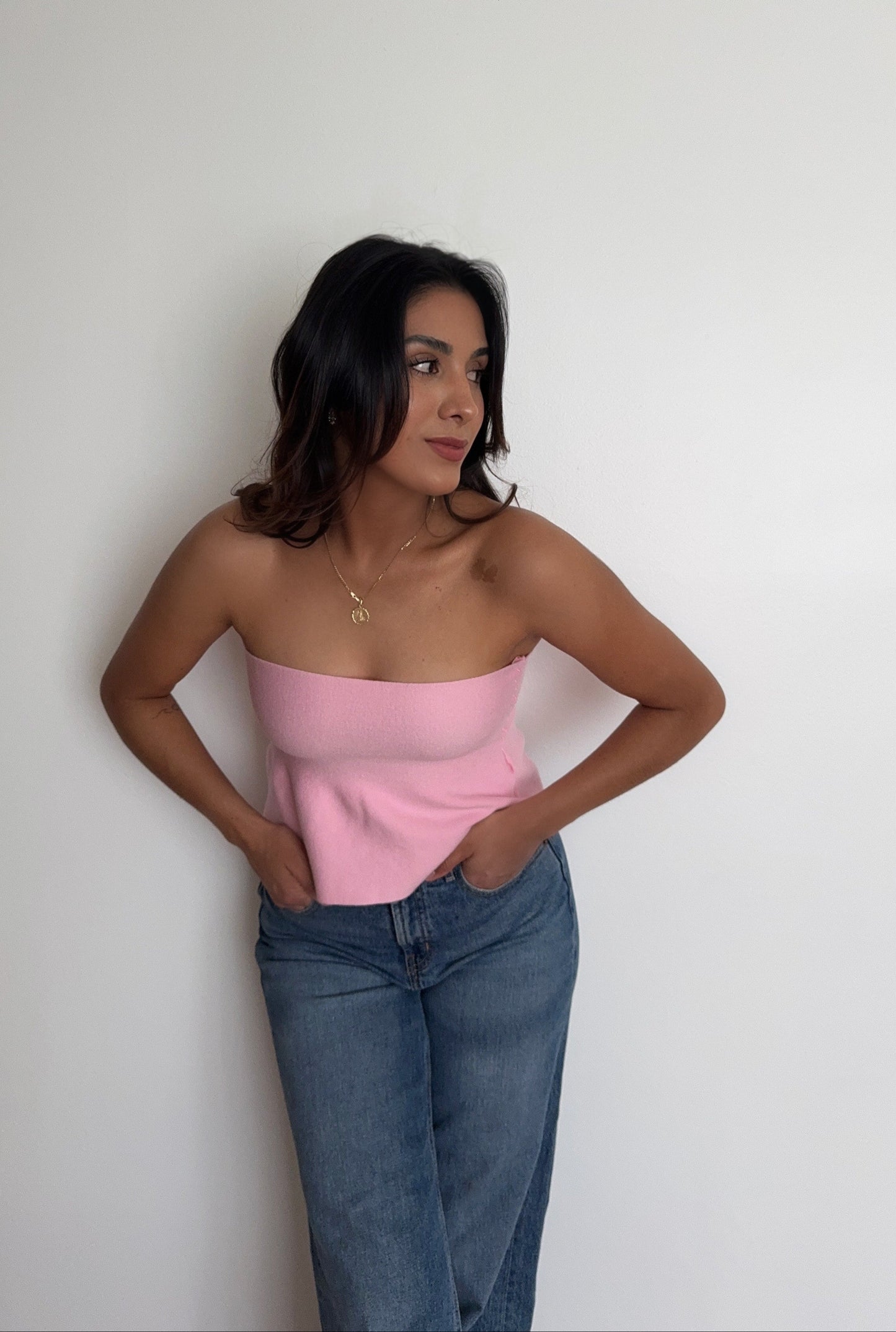 Ellie Strapless - Pink