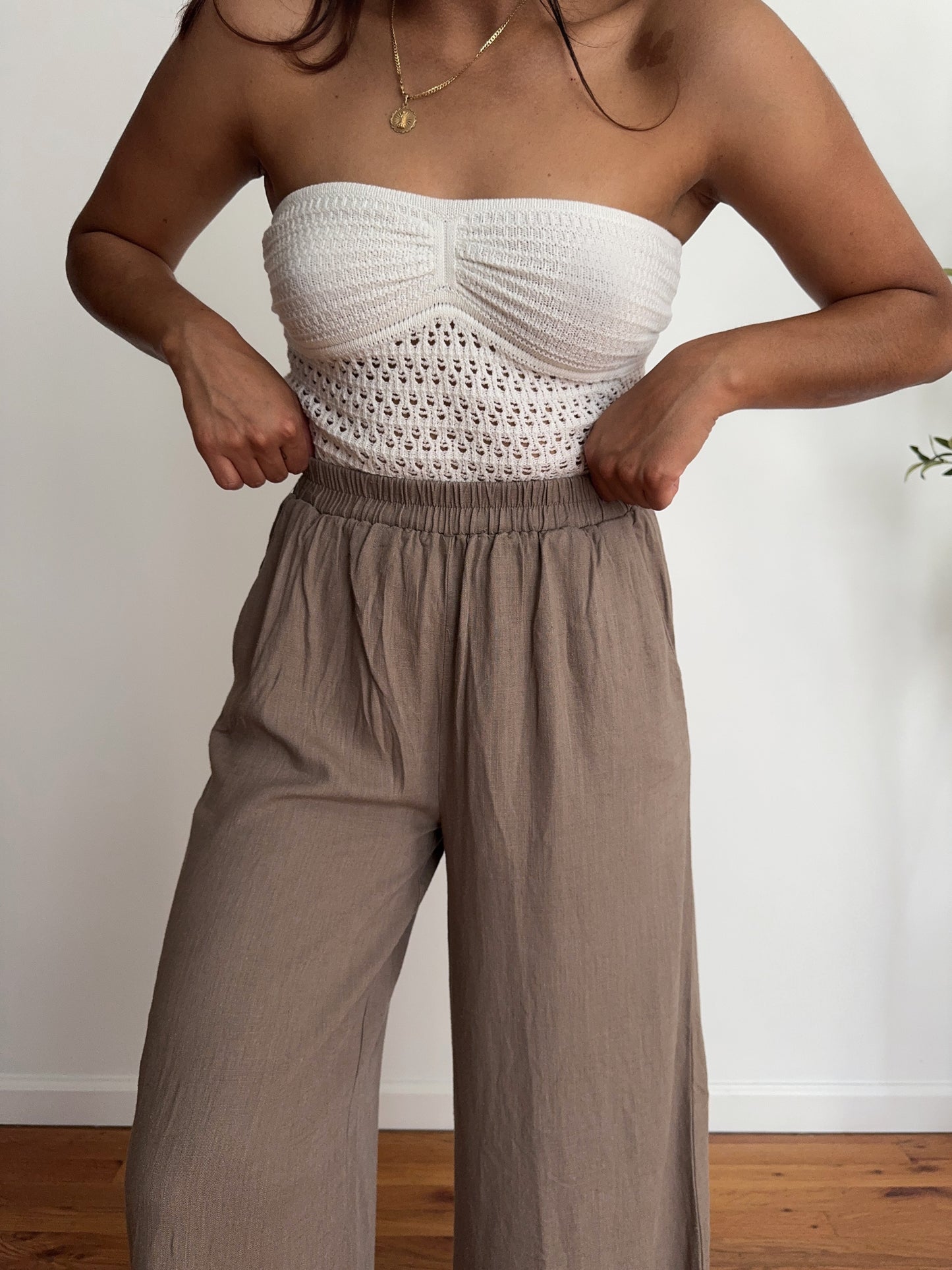 Malibu Linen Pant Cocoa