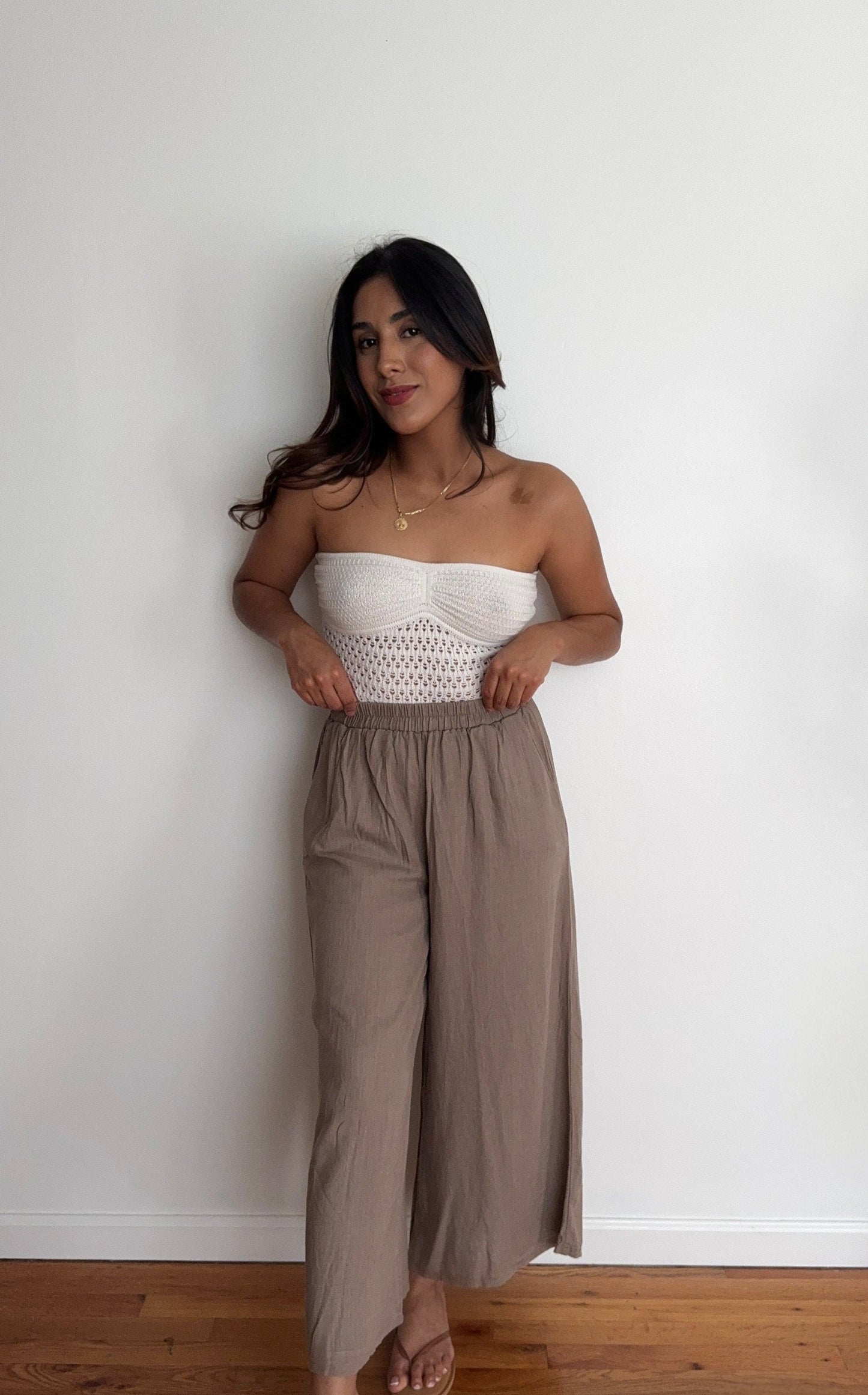Malibu Linen Pant Cocoa