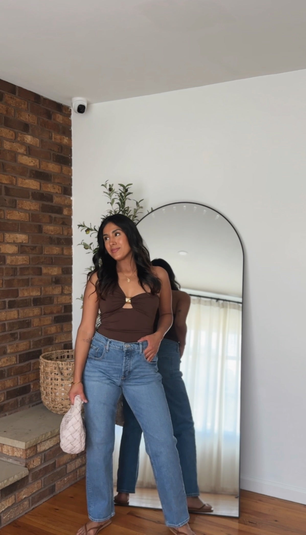 Tessa One Shoulder - Brown