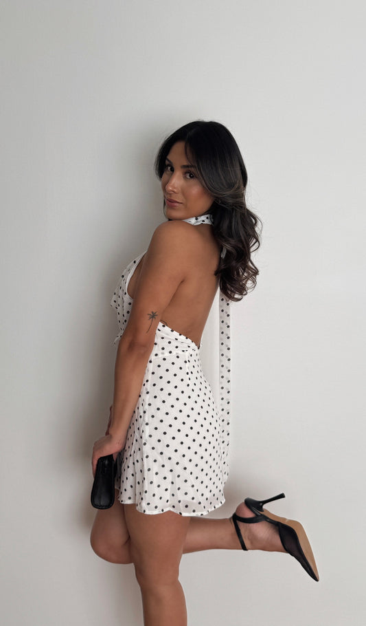 Polka Halter Dress