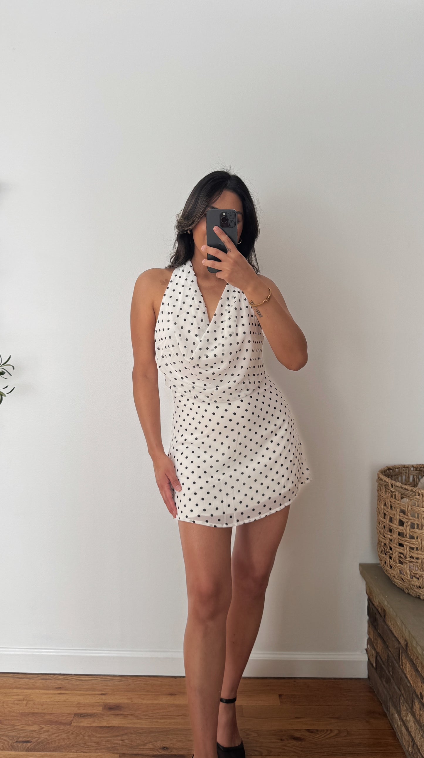 Polka Halter Dress