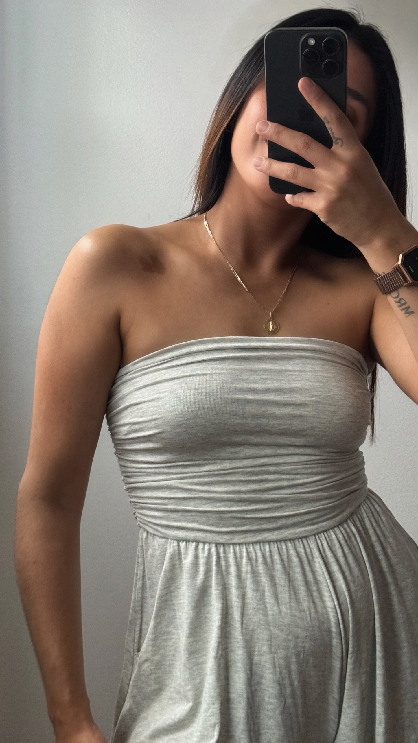 Rever Shirring Romper