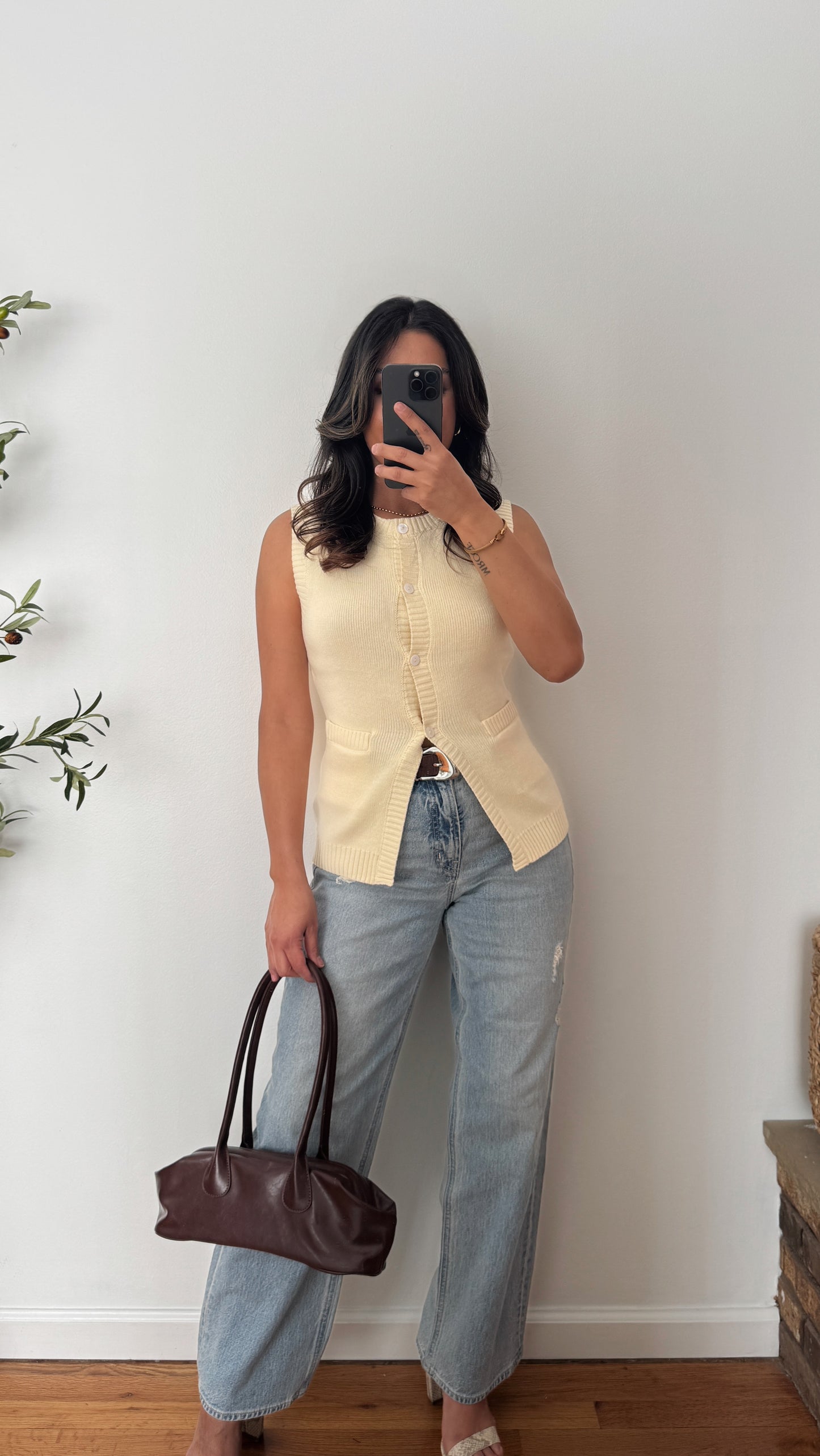 Bella Knit Vest - Butter