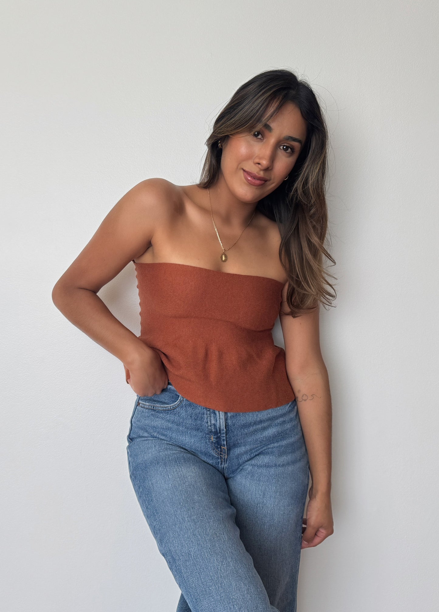 Ellie Strapless -  Brown