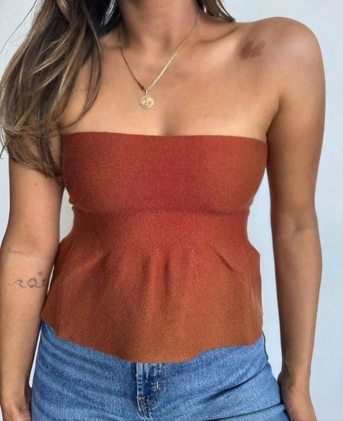 Ellie Strapless -  Brown