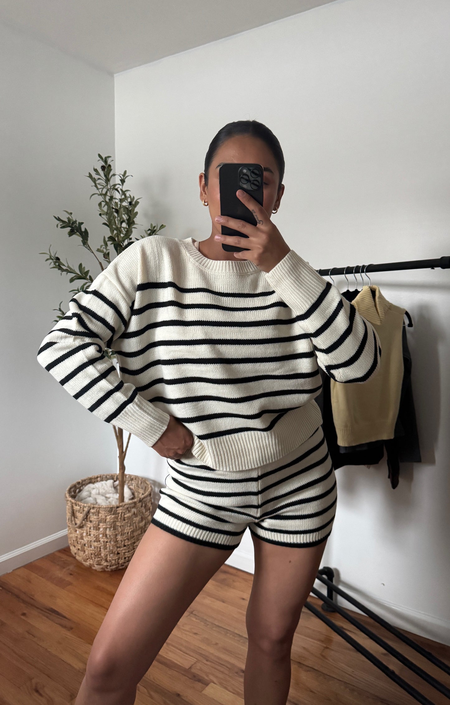 Striped Knit Set
