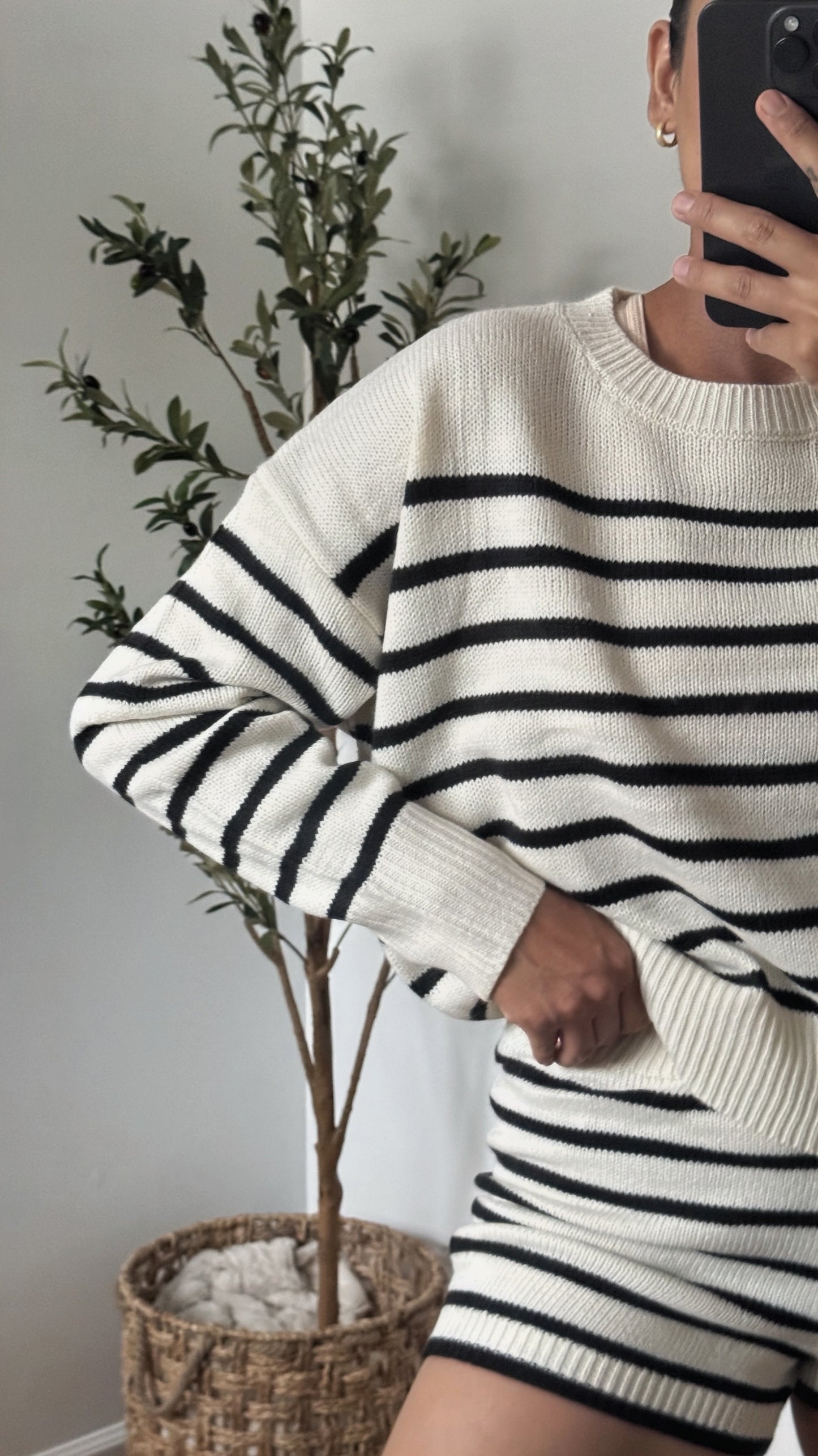 Striped Knit Set