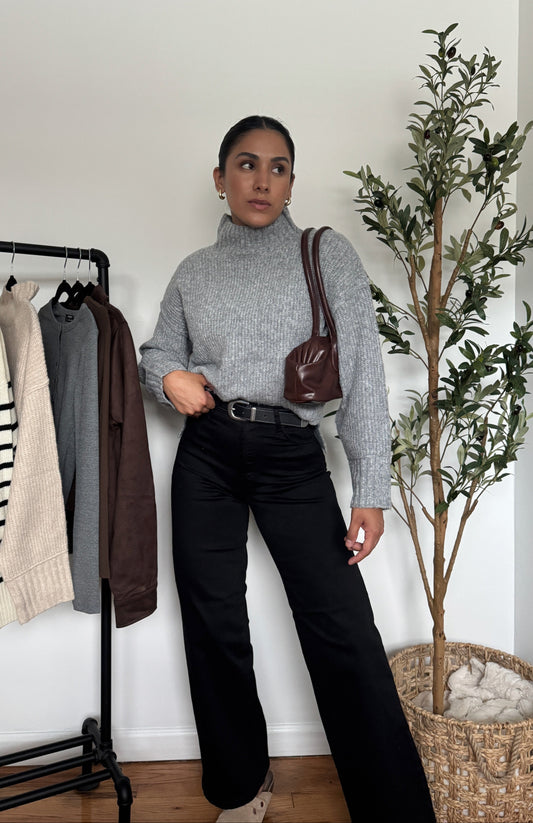 Remi Knit Sweater - Grey