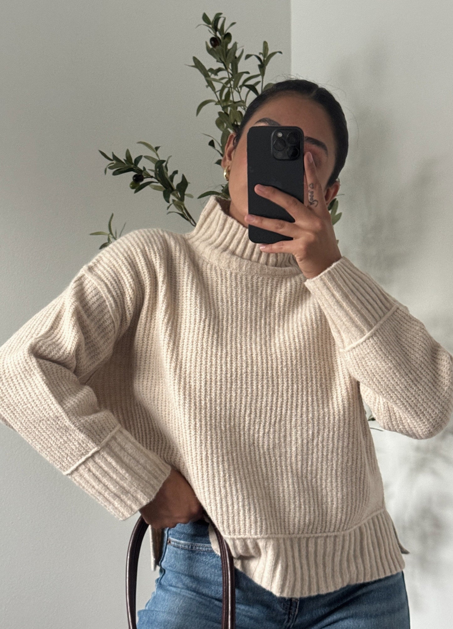 Remi Knit Sweater - Khaki