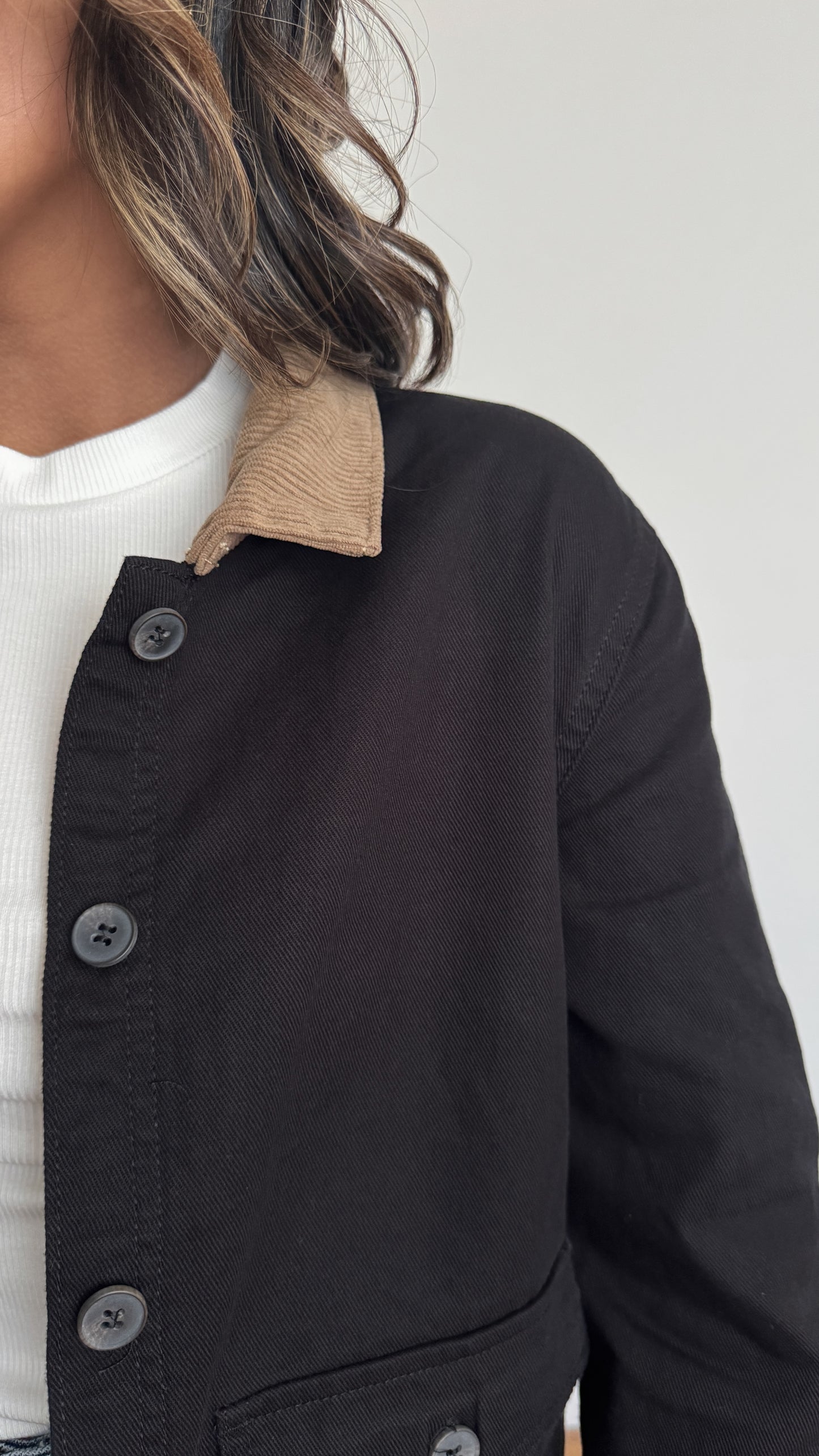 Daily Light Corduroy Jacket - Black