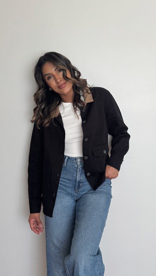 Daily Light Corduroy Jacket - Black