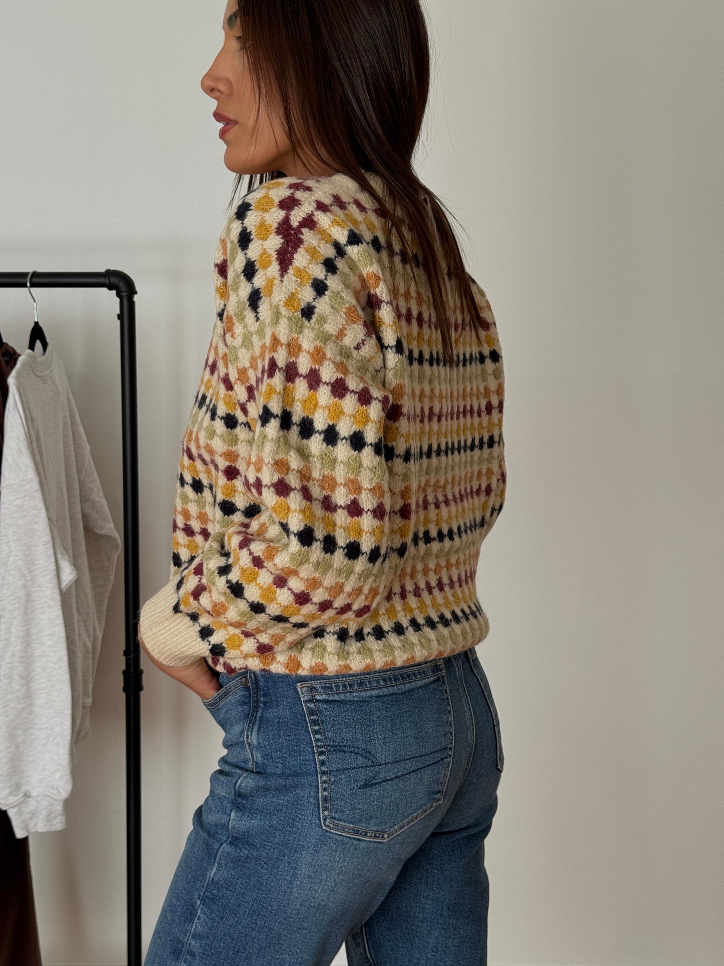 ELY KNIT CARDIGAN (MULTICOLOR BOYFRIEND)