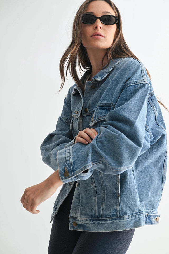 Boxy Oversize Denim Jacket