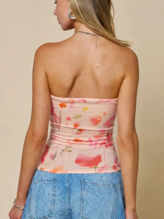 Flora Strapless Top